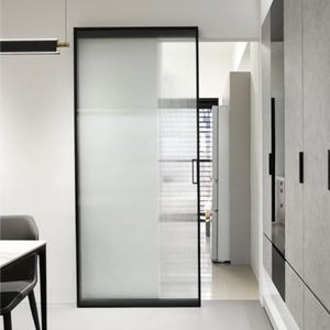 Système <span class=keywords><strong>de</strong></span> porte coulissante sans rail, quincaillerie cachée, avec fermeture douce, installation <span class=keywords><strong>de</strong></span> miroir en verre, sans <span class=keywords><strong>bruit</strong></span>, kits <span class=keywords><strong>de</strong></span> porte coulissante transparente - Product Image 3