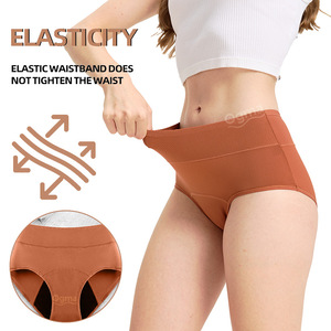 Culottes menstruelles sans couture taille moyenne 70 ml, haute absorption, 4 couches, anti-fuites, pour femmes, vente en gros - Product Image 3