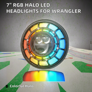 1997-2017 faro LED para Jeep Wrangler JK TJ LJ CJ <span class=keywords><strong>Sahara</strong></span> Sport Rubicon Polo VW Mini H2 nuevo 7 pulgadas RGB Halo Angel Eyes - Product Image 2