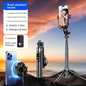 Магнитная палка для селфи с встроенным пультом дистанционного управления и подсветкой для Bluetooth, штатив для камеры телефона, прямая трансляция - Product Image 5