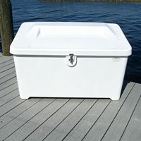 Boîte de rangement en fibre de verre FRP de qualité marine, étanche, résistante aux UV, pour yacht, marina, ponton