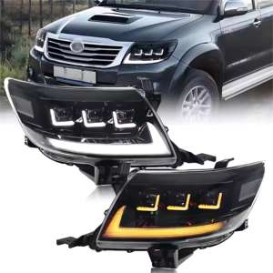 Nuevos Faros LED para Hilux VIGO Pickup 2012-2014, 6000K, Modificados, DRL, Conjunto de Luces Delanteras - Product Image 4