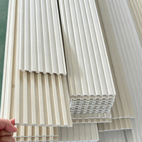 Expédition Rapide Grille Murale Classique Étanche en WPC 2500mm 2900mm Panneau à Lattes Taille Standard pour Rénovation d'Hôtel et Appartement
