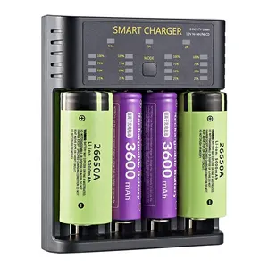18650 caricabatterie BMAX 4 Slot batteria agli ioni di litio 3.7V per torcia lampada da prato e batteria al litio tagliacapelli elettrica