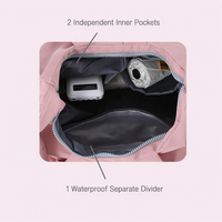 Sac de sport imperméable pour femme avec compartiment séparé pour chaussures, sac de sport humide/sec, sac de yoga, sac de voyage, OEM ODM