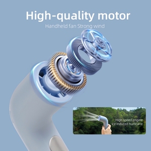 IMYCOO Nouveautés Ventilateur de poche portable à écran LED incurvé de qualité supérieure Fournisseur chinois Ventilateur électrique rechargeable USB Mini ventilateur de poche - Product Image 4