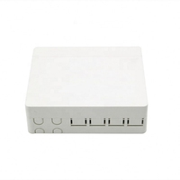 Caja Terminal de Fibra Óptica FTTH de 4 Puertos, Caja de Salida de Montaje en Superficie de Plástico ABS para Distribución de Red en Interiores