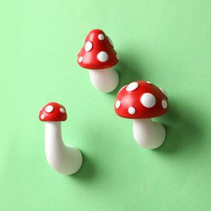 Red Mushroom 3D Refrigerator Paste Resin Stereo Refrigerator Decoration <b>Gift</b> Resin Magnetic Tape <b>Gift</b> - Product Image 2