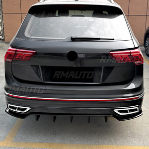 For VW Tiguan MK2 R 2021-2023 Body Kit Rear Bumper Diffuser Rear Bumper <b>Splitter</b> Lip Protector Cover Car Accessories - Product Image 3