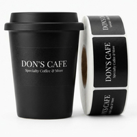 Étiquettes personnalisées pour emballages alimentaires, autocollants avec logo de café, conception imprimée pour produits alimentaires, étiquettes pour sacs de café, autocollants pour gobelets à café