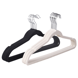 Hot Sale adult <span class=keywords><strong>super</strong></span> thin anti slip velvet flocking coat suit hangers - Product Image 1