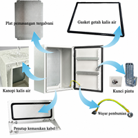 Armoire de distribution métallique étanche IP66 IK10 en acier laminé à froid, boîtier mural pour projet de distribution d'énergie