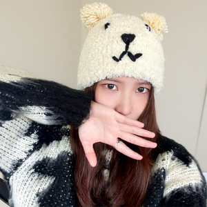 Cappello invernale Unisex con Design a forma di agnello a forma di <span class=keywords><strong>orso</strong></span> stella, protezione per le orecchie calda, tessuto comune - Product Image 3