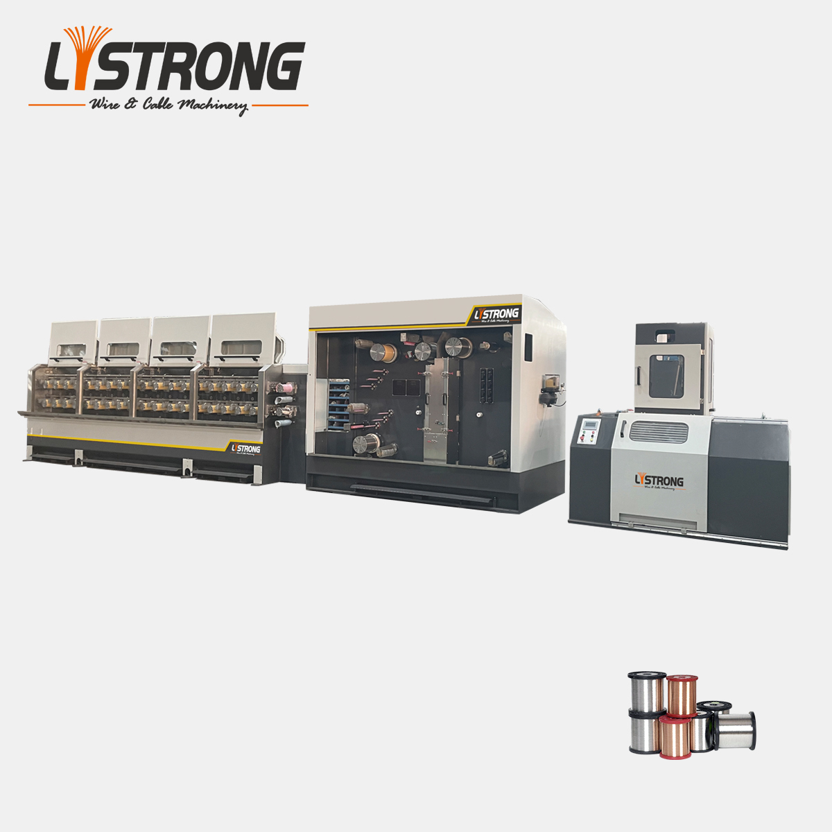 Listrong 20-Wire Automatic Wire Drawing Machine Motor Annealer Bearing High-<strong>Power</strong> 110/200/75kW 440V/415V/380V Copper <strong>Cable</strong>