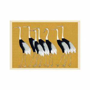Lienzo Impreso: Elegante Arte Minimalista Japonés con Grullas, Decoración Zen, Arte en Vidrio Templado - Product Image 2
