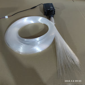 Lumière à <span class=keywords><strong>fibre</strong></span> <span class=keywords><strong>optique</strong></span> <span class=keywords><strong>ciel</strong></span> étoilé RGBW 18W contrôle APP scintillant 800 pièces 0.5mm longueur PMMA Starlight Headliner Kit lumière ambiante - Product Image 5