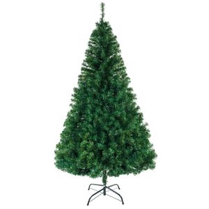 Sapin de Noël artificiel DB 8FT en aiguilles de pin, base métallique, décoration intérieure, léger, installation facile - Product Image 1