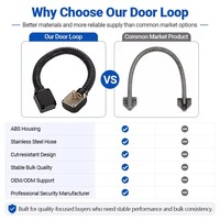 Protector de Cable para Puerta Blindada de Plástico ABS Impermeable Personalizado para Puertas de Madera, Metal y Seguridad, Proveedor OEM