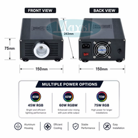Motor de Luz de Fibra Óptica RGB de 45W con Control por Voz TUYA, Fuente de Luz LED Inteligente WIFI para Techo de Cielo Estrellado de Cine