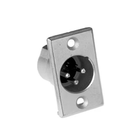 Connecteur audio AC3MPNZAU série AC, mâle, à montage sur panneau, prise 3 pôles pour l'installation sur panneau d'équipement audio