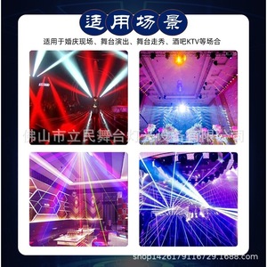 Mini Luz Móvil LED Limin de Tres Cabezas, Luz de Escenario para Uso en Interiores - Product Image 3