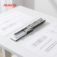 Agrafeuse de bureau manuelle en plastique HUACHI avec capacité de 24/6-80 agrafes et agrafes de taille 24/6