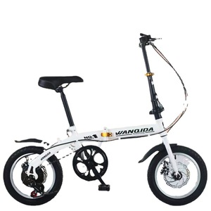Vélo pliant 14 pouces à vitesse unique, frein à disque double, pédale ordinaire, pour adulte et étudiant, mini vélo de ville, <span class=keywords><strong>cadeau</strong></span>, vente en gros fabricant - Product Image 5