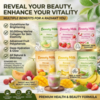 Poudre de boisson au collagène multi-saveurs 50000mg, collagène marin, glutathion, marque privée OEM