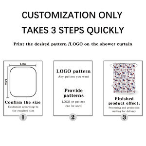 Ensemble <span class=keywords><strong>de</strong></span> rideaux <span class=keywords><strong>de</strong></span> <span class=keywords><strong>douche</strong></span> à <span class=keywords><strong>motif</strong></span> <span class=keywords><strong>de</strong></span> coquillages <span class=keywords><strong>de</strong></span> <span class=keywords><strong>plage</strong></span>, modèle Chiyou YL01, en polyester imperméable avec 12 crochets et impression numérique 3D - Product Image 3