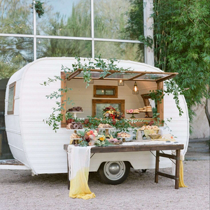 Catering Trailer Mobile Food Cart Big Display Selling Window with EU Sockets Kiosk Food Trailer - Product Image 1