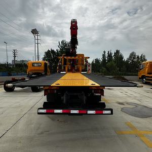 شاحنة سحب دونغفنغ ليوتشي 4×2 بحالة جديدة، رافعة 7-8-10 طن، شاحنة إنقاذ بسطح مسطح، ديزل، ناقل حركة يدوي - Product Image 4
