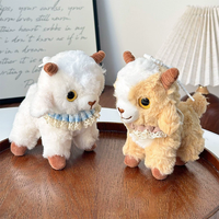 Porte-clés en peluche mouton dessin animé, jouet pour enfants de 5 à 7 ans