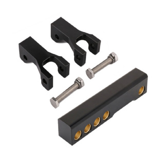 Kit d'abaissement de châssis en aluminium, 4 trous, noir, pour mise à niveau Yamaha Banshee Warrior350 ATV - Product Image 1