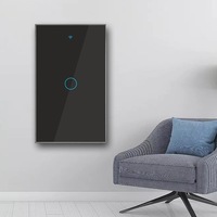Interrupteur tactile Wi-Fi sans neutre pour éclairage, compatible Smart Life/Tuya, contrôle par application, 1/2/3/4 gangs, compatible Alexa et Google Smart Home