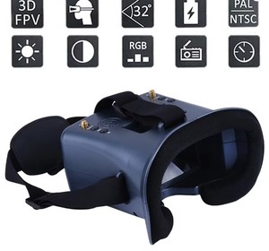 <strong>FPV</strong> Goggles 008D 5.8G 40CH 4.3Inch Video Headset HD DVR Diversity With Battery for EV800D RC <strong>FPV</strong> Racing <strong>Drone</strong> Micro BWhoop <strong>Drone</strong> - Product Image 4