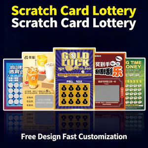 Tarjetas Rasca y Gana Personalizadas al por Mayor, Tarjetas <span class=keywords><strong>de</strong></span> Juego Rasca y Gana Personalizadas para Promociones, Regalos, Lotería y Actividades - Product Image 1