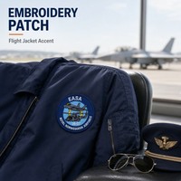 Patch brodé aviation : Hélicoptère, avion de chasse, conception d'avion, broderie haute densité 50%, personnalisé thermocollant pour veste, casquette, chapeau