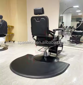 Gran oferta, alfombrillas de salón con logotipo personalizado, alfombrillas antifatiga de PVC PU para estaciones de peluquero, alfombrilla para silla, peluquería moderna lavable - Product Image 3
