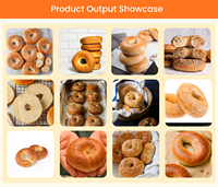 Ligne de production de bagels entièrement automatique haute capacité Bakenati 209, machine industrielle et commerciale pour la fabrication de beignets pour les usines
