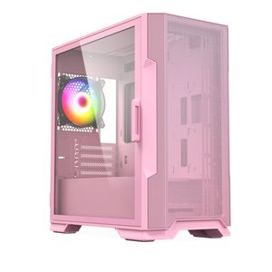 Nuevo <span class=keywords><strong>Diseño</strong></span> OEM <span class=keywords><strong>PC</strong></span> Tecnomall, <span class=keywords><strong>Caja</strong></span> de Ordenador para Juegos Rosa, <span class=keywords><strong>Caja</strong></span> ATX para <span class=keywords><strong>PC</strong></span>, USB 3.0, <span class=keywords><strong>Caja</strong></span> para Juegos ATX, Refrigeración Líquida de 360, Lateral de Vidrio - Product Image 2