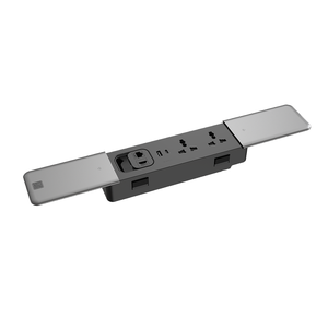 <span class=keywords><strong>Prise</strong></span> de bureau JOYE double face intégrée avec 4 prises universelles et couvercle coulissant USB-C PD20W 10A pour prises et fiches - Product Image 1