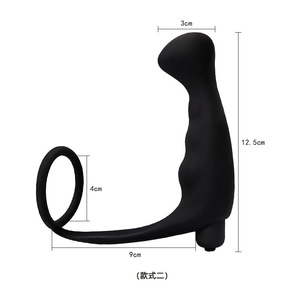 Mainan seks penggetar pemijat prostat pria elektrik silikon 10 kecepatan untuk pria prostat dengan cincin - Product Image 6