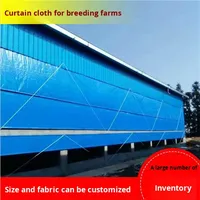 Nouveau tissu de rideau roulant imperméable en PE pour l'élevage, pour porcheries, fermes bovines et abris pour moutons, perméable à la lumière et résistant à la pluie