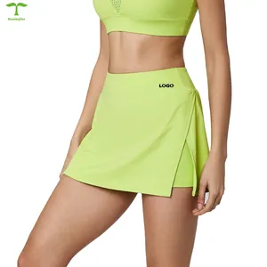 New Design Quick Dry Gym Tennis Skirts Sports Mini Skirt With Pockets Soft Workout Exercise Yoga Wear Shorts