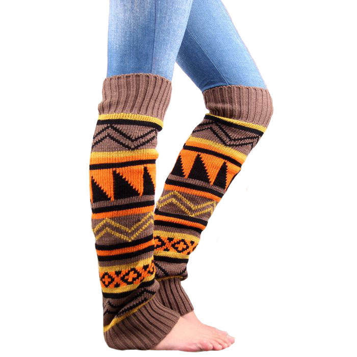 Hot sale camouflage thick woolen sock cover ladies color matching boot cover leggings cover