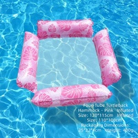 Fauteuil flottant gonflable en PVC rayé pour l'été, pliable et léger, lit flottant pour piscine, radeau de relaxation aquatique pour adulte