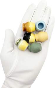 Lot de 6 mini-pots en céramique terracotta avec trous de drainage pour maison de poupée et jardin féerique, bonsaï - Écologique, DIY, échelle 1:12 - Product Image 6