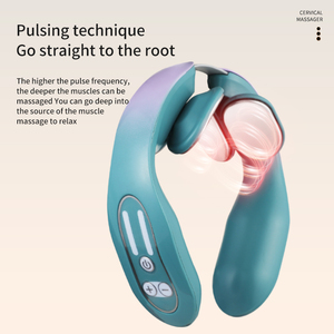 Masseur cervical de Point d'impulsion électrique portatif pour le soulagement de la douleur d'épaule de cou - Product Image 3