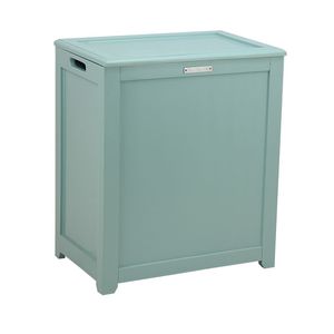 DB Oceanstar Turquoise Foldable <b>Laundry</b> <b>Hamper</b> Storage Baskets for Clothing Made of Metal Cloth and Plastic - Product Image 1