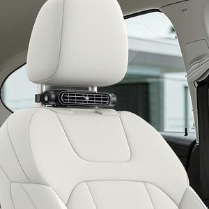 Ventilador de Asiento de Coche Pluska CF06, 3 Velocidades Ajustables, 3000mAh, Refrigeración USB, Mini Ventilador para Asiento Trasero de Coche - Product Image 1